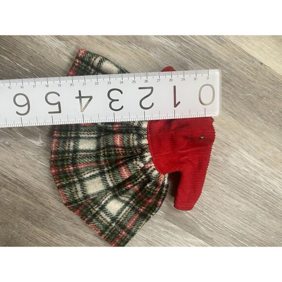 1962 Ideal Tammy Doll School Daze #9133 Red Plaid Dress Rhinestone Buttons - Picture 4 of 4